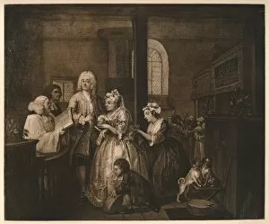 Austin Dobson Collection: A Rakes Progress - 5: He Marries, 1733. Artist: William Hogarth