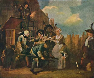 The Rakes Progress - The Arrest, c1735, (1904). Artist: William Hogarth The Rakes Progress - The Arrest, c1735, (1904). Artist: William Hogarth
