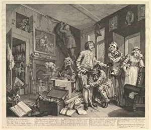 Crying Collection: A Rakes Progress, Plate 1, June 25, 1735. Creator: William Hogarth