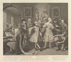 A Rakes Progress, Plate 2, June 25, 1735. Creator: William Hogarth