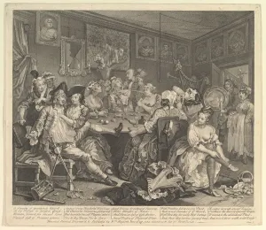 A Rake's Progress, Plate 3, June 25, 1735. Creator: William Hogarth A Rake's Progress, Plate 3, June 25, 1735. Creator: William Hogarth