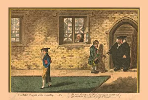 Student Prints: The Rakes Progress at the University - No. 2, 1806. Creator: James Gillray