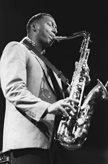 Low Angle View Prints: Ralph Moore, North Sea Jazz Festival, Netherlands, 1993. Creator: Brian Foskett