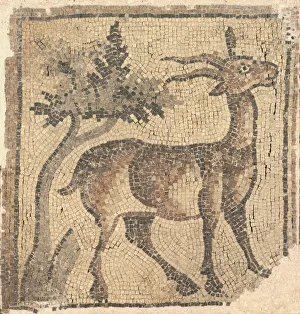 Ram near a Tree, 400s. Creator: Unknown