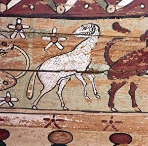 Aries Gallery: Ram, Zodiac Sign on inside of Egyptian Mummy-Case, 2nd century