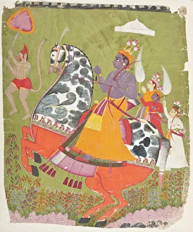 Righteous Prints: Rama on Horseback (image 1 of 5), between 1750 and 1775. Creator: Unknown