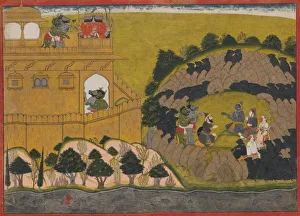 Opaque Watercolor Collection: Rama Releases the Demon Spies Shuka and Sarana: Folio from the Siege of Lanka series, ca