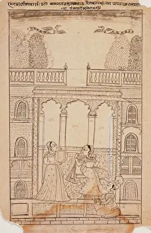 Line Drawing Prints: Ramagadi Ragini, Folio from a Ragamala (Garland of Melodies), c1775. Creator: Unknown