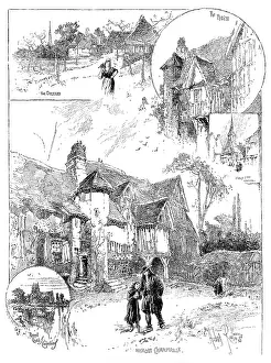 Half Timbered Prints: Rambling Sketches: Normandy, 1890. Creator: Unknown