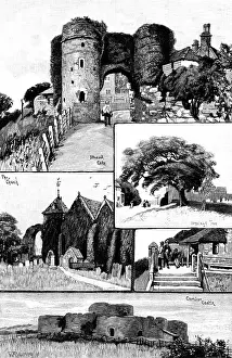 Look Out Point Prints: Rambling Sketches: Winchelsea, 1895. Creator: Unknown