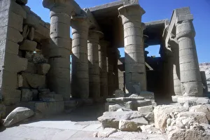 The Ramesseum, Temple of Rameses II, Luxor, Egypt