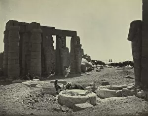 Adolphe Braun French Gallery: The Ramesseum, Thebes, 1869. Creator: Adolphe Braun (French, 1812-1877)