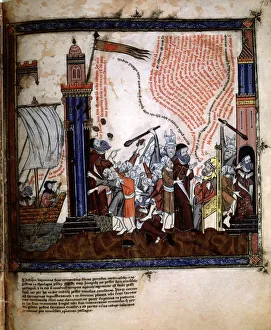 Karlsruhe Prints: Ramon Llull (1235-1315), Majorcan philosopher and theologian, travel to Bugia as