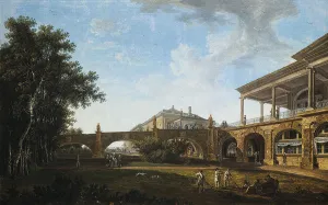 Petrov Prints: Ramp of the Cameron Gallery in the Park in Tsarskoye Selo