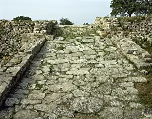 Ramp, Troy II stratum, Troy, Turkey, Bronze age, 2500-2300 BC (2000). Creator: Unknown