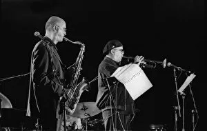 2000s Collection: Randy Brecker and Michael Brecker (sax), Brecon Jazz Festival, Brecon, Wales, Aug 2001