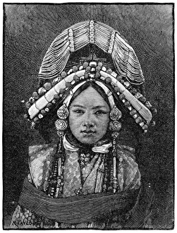 Sikkim Prints: The Ranee of Sikkim, 1889