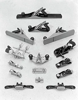 Carpentry Gallery: A range of Stanley hand tools, Sheffield, South Yorkshire, 1966. Artist: Michael Walters