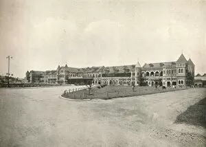 Burmese Collection: Rangoon Railway Station, 1900. Creator: Unknown