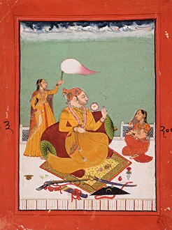 Rajah Prints: Rao Ajit Singh of Bundi (reigned 1770-1773), between c1770 and c1773. Creator: Unknown