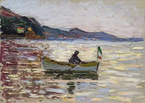 Kochel Am See Prints: Rapallo. Boat On The Sea, 1906. Artist: Kandinsky, Wassily Vasilyevich (1866-1944)