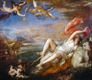 Europa Prints: The Rape of Europa, 1560-1561. Artist: Titian (1488-1576)