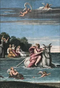 Hermes Prints: The Rape of Europa, 1602-1605. Creator: Carracci, Antonio Marziale (1583-1618)