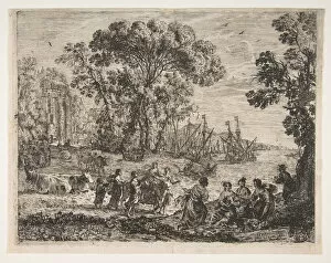 Claude Lorrain Gallery: The Rape of Europa, 1634. Creator: Claude Lorrain