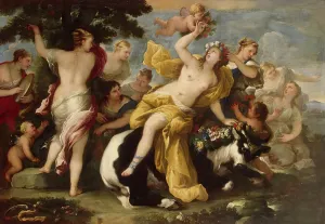 Semi Dress Prints: Rape of Europa, 1675. Creator: Luca Giordano