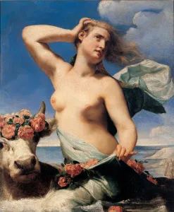 Hermes Prints: The Rape of Europa, c. 1650. Creator: Canlassi (Called Cagnacci)