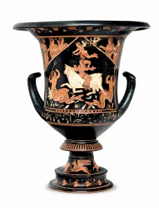 Attica Gallery: The Rape of Europa. Krater, ca 370-360 BC. Creator: Art of Ancient Rome, Attican Art