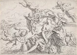 Guido Gallery: The Rape of Europa, after Reni, ca. 1636. Creator: Simone Cantarini