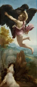 Ganymede Prints: The Rape of Ganymede, 1520-1540. Artist: Correggio (1489-1534)
