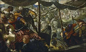 Helen Of Troy Gallery: The Rape of Helen, 1578. Artist: Tintoretto, Jacopo (1518-1594)