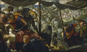 Helen Of Troy Gallery: The Rape of Helen, 1578. Artist: Tintoretto, Jacopo (1518-1594)