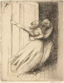 Abducting Gallery: The Rape (Le Viol), c. 1886. Creator: Paul Albert Besnard