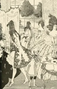 Aubrey Vincent Prints: The Rape of the Lock, 1896, (1928). Creator: Aubrey Beardsley