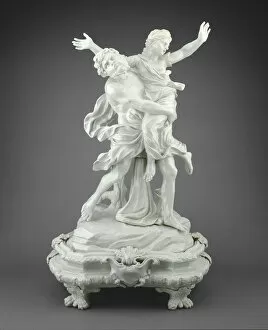 Statuettes Gallery: The Rape of Orithyia by Boreas, Italy, c. 1745. Creators: Doccia Porcelain Factory