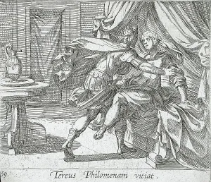 Wilhelm Janson Prints: The Rape of Philomela, published 1606. Creators: Antonio Tempesta, Wilhelm Janson
