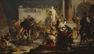 Giambattista 1696 1770 Prints: The Rape of the Sabine women, 1718-1719. Creator: Tiepolo, Giambattista (1696-1770)
