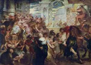 Sabine Prints: The Rape of the Sabine Women, c1635-1640, (1912). Artist: Peter Paul Rubens
