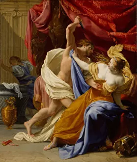 Rapist Gallery: The Rape of Tamar, probably ca. 1640. Creator: Eustache Le Sueur