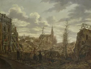Salvage Prints: The Rapenburg, Leiden, three Days after the Explosion of a Powder Ship on 12 January 1807