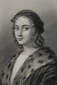 Architect Prints: Raphael, (1483-1520), Italian Renaissance artist, 1856. Creator: Charles Geoffroy