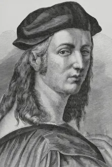 Architect Prints: Raphael (1483-1520), Italian Renaissance artist, 1883. Detail. Creator: Marcelo Paris