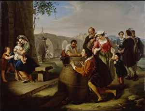 Torino Prints: Raphael Painting The Madonna of The Chair, 1849