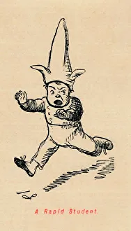The Comic History Of England Gallery: A Rapid Student, c1860, (1860). Artist: John Leech