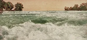Ontario Prints: The Rapids above the Falls, Niagara, ca 1900. Creator: Unknown