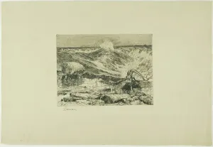 Etchings Prints: The Rapids Above Niagara, 1886. Creator: Thomas Moran