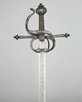 Rapier Prints: Rapier, Solingen, 1610 / 30. Creator: Munsten family